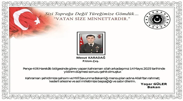 Başımız sağ olsun..